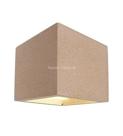Kinkiet betonowy CUBE kol. beż (D341185)