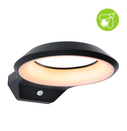 Oprawa elewacyjna ANELA LED PIR 12W 700lm 2200K IP44 230V antracyt aluminium (PL94837) - PAULMANN