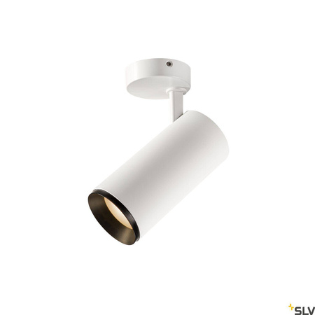NUMINOS® SPOT DALI L, wewnętrzna oprawa sufitowa natynkowa LED, biała/czarna 2700 K 36° (1004583) - SLV