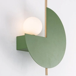 WALL LIGHT 1XG9 SANDY OLIVE GREEN (22203 Zambelis) - Zambelis