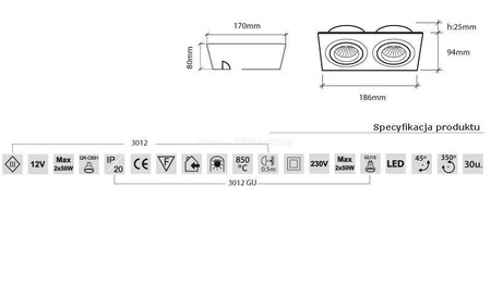 Oczko halogenowe BPM 3012