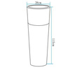 Lampa ogrodowa donica FLOWER POT XL LED RGBW 16 kolorów 115 cm (ES-FL024) - Step into Design