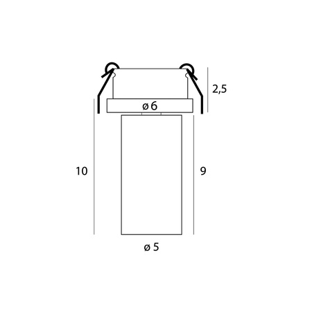MAXLIGHT H0126 LAMPA SUFITOWA HALO D WHITE PODTYNKOWA