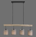 GREEN TRIBU LAMPA WISZĄCA DREWNO/BEŻOWY (15783-29) - Paul Neuhaus