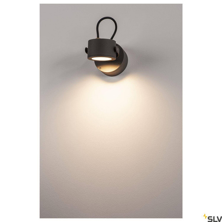 SITRA 360 WL, lampa ścienna outdoor, TCR-TSE, IP44, antracytowa, maks. 9W (231515) - SLV
