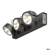 KALU, lampa ścienna i sufitowa, trzypunktowa, LED, 3000K, czarna, 60° (1000131) - SLV
