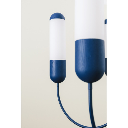 FUNSUI B granatowy żyrandol w rozmiarze S (FNB51313R02) - Ummo