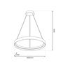 Lampa wisząca nad stół w kuchni ORBITA 52W LED (ML1186) - Milagro