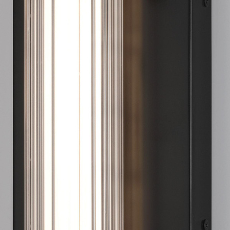 Średni kinkiet LED Fayton - Matowa czerń (QN-FAYTON-M-BK) - Quintiesse