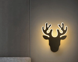 Kinkiet LED Jeleń Deer 2 Czarny (ABIGALI-DEER-2-B)