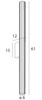  Kinkiet FAYETTE 61 cm czarny (W0365) - MAXLIGHT