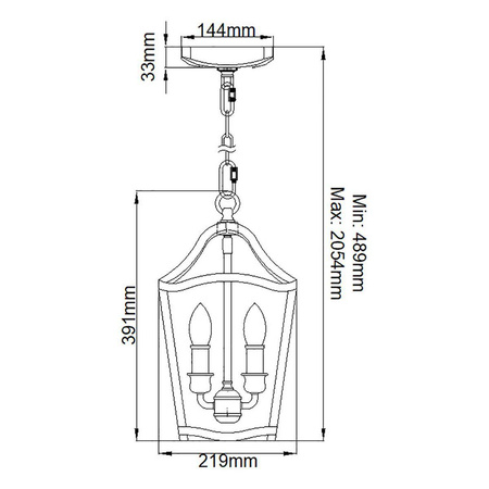 Lampa wisząca  Yarmouth (FE-YARMOUTH-3P) - Elstead Lighting