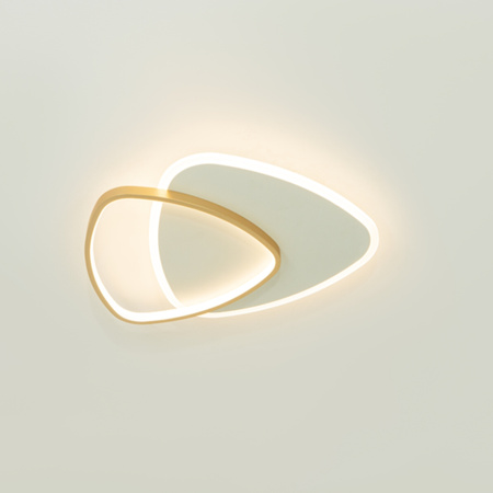 CEILING LED LIGHT 36W 3000K METAL-ACRYLIC GOLD MATT (23093 Zambelis) - Zambelis