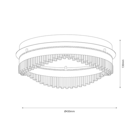 Lampa wisząca PRECIOSA 45W LED (ML1868) - Milagro