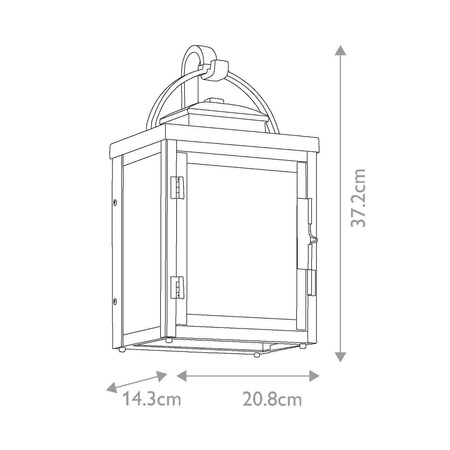 Kinkiet zewnętrzny Carlson (KL-CARLSON-M-RZ) - Elstead Lighting