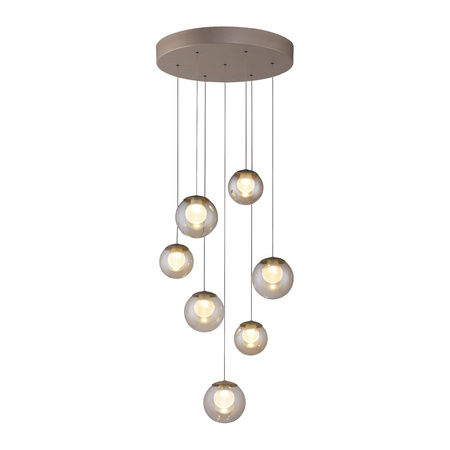 Kaskadowa lampa na pilota, z regulacją światła i wysokości BRĄZOWA (2587-97) - Paul Neuhaus