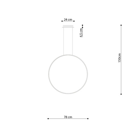 Lampa wisząca RIO 78 beżowa LED 4000K (TH.365) - Thoro Lighting