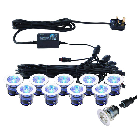 IkonPRO CCT 6500K/Blue 35mm kit IP67 0.75W (76616) - Saxby
