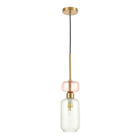 Szklana lampa wisząca MOLLY GREEN 1xE14 (ML1824) - Milagro