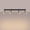 Plafon WINX 4L czarny/złoty (SL.1387) - Sollux Lighting