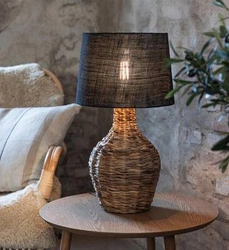 Lampa stołowa PAGLIA 1L Black/Natural (108770) Markslojd