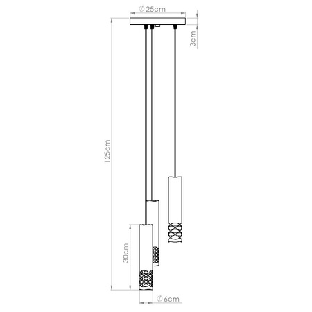Lampa wisząca LIRO 3P biały (SL.1694) - Sollux Lighting
