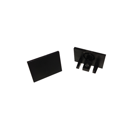 END CAP FOR SURFACE SLIM MAGNETIC TRACK BLACK (23262 Zambelis) - Zambelis