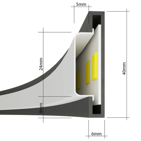 Lampa wisząca RIO 55 złota LED 4000K (TH.221) - Thoro Lighting