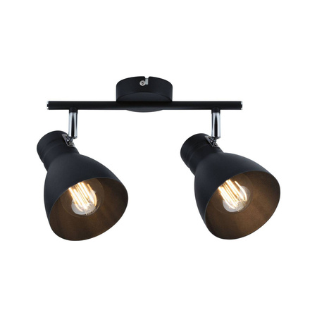 Reflektor DAVY max. 2x20W E27 230V czarny metal (PL66760) - PAULMANN
