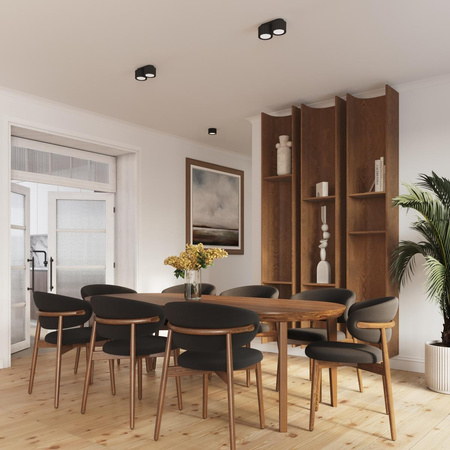 Plafon AURA 1 czarny Gx53 (SL.1787) - Sollux Lighting