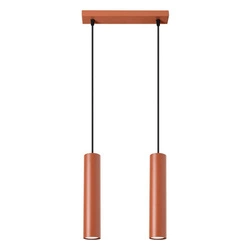 Lampa wisząca LAGOS 2 ochra czerwona (SL.1490) - Sollux Lighting