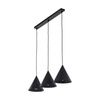CONO BLACK LAMPA WISZĄCA 3 S LISTWA (10068) - TK Lighting