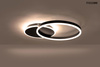 Plafon z pilotem i timerem RINGS 2    czarna (MSE1501100507) - Moosee