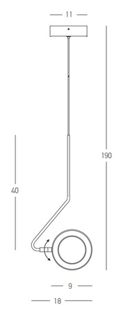 PENDANT LIGHT 7W 3000K ALUMINUM MATT WHITE (22044 Zambelis) - Zambelis