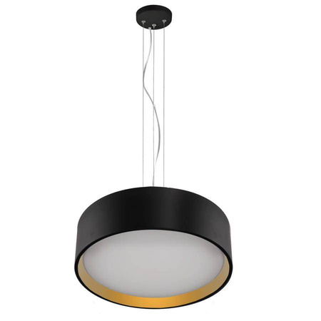 Hudson lampa wisząca czarna/złota (LP-043/1P BK/GD) - Light Prestige