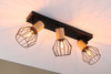 Lampa sufitowaLanka max. 3x20W E14 230V  czarny/drewno (PL66768) - PAULMANN