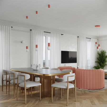 Lampa biurkowa HALO brzoskwiniowa (SL.1756) - Sollux Lighting