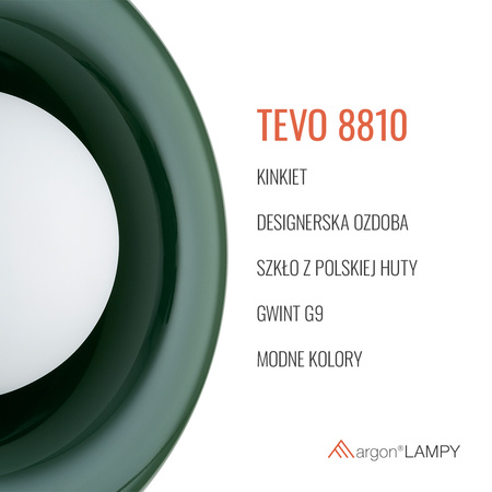 Szklany kinkiet TEVO (8810) - Argon