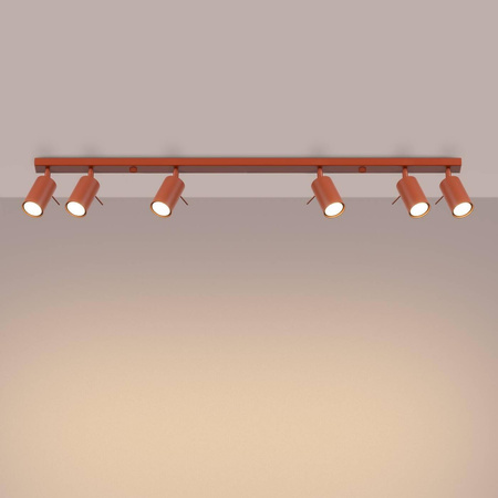Plafon RING 6L ochra czerwona (SL.1511) - Sollux Lighting