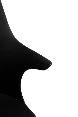 Krzesło BRAZO HIGH czarne  - polipropylen, metal (334-CPP3) - King Home