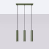 Lampa wisząca LAGOS 3L zielona oliwka (SL.1486) - Sollux Lighting
