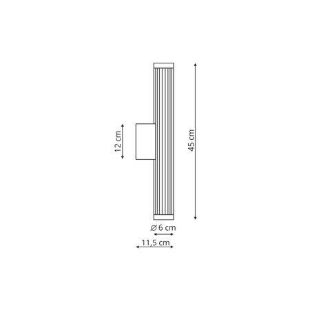 Kinkiet Vena 45 cm coffe LED CCT (LP-1010/1W-45 CF) - Light Prestige