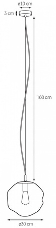Lampa wisząca AVIA M kol. miodowy (10417115) KASPA - żyrandol