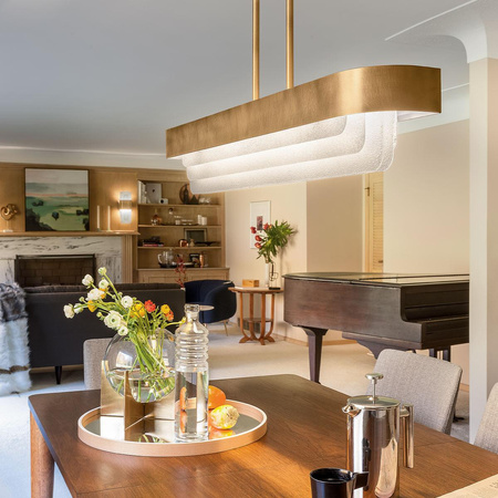 Lampa wyspowa LED Serene - - Naturalny mosiądz (KL-SERENE-LED-LP-92-NBR) - Elstead Lighting