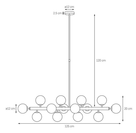 Lampa wisząca CUMULUS 14 (10751143) - Kaspa