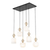 SOPHIA COGNAC WHITE LAMPA WISZĄCA 6XE14 (11594) - TK Lighting