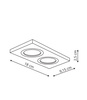 Podtynkowa Metis 2 czarna (LP-2780/2RS BK) - Light Prestige