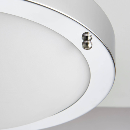 Plafon Portico LED chrome IP44 9W (54676) - Saxby