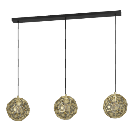 Lampa wisząca SKOURA czarna (39757) - EGLO