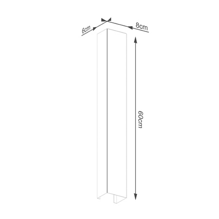 Kinkiet FREYA 60 zielony oliwkowy (TH.339) - Thoro Lighting